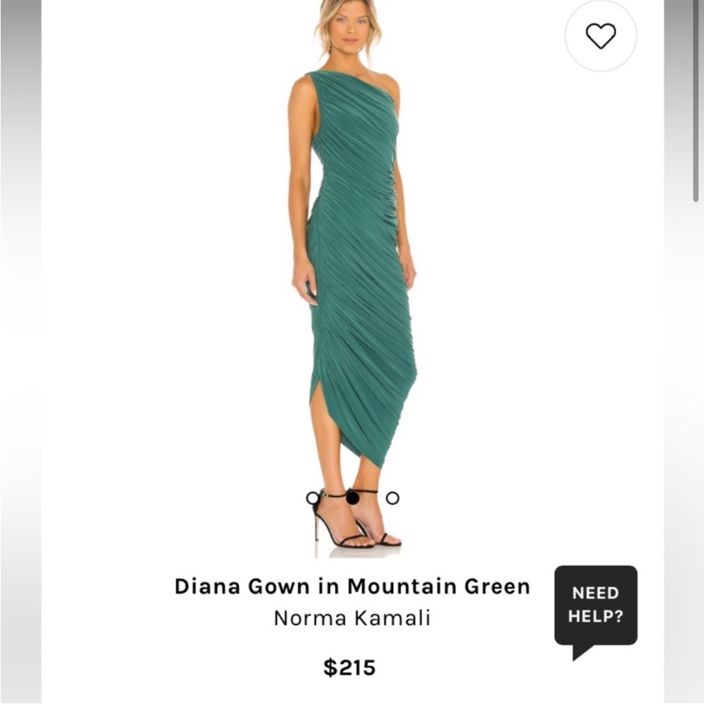 Norma Kamala x Revolve Diana Dress in Mountain Green